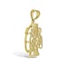 Mom #1 Mother Pendant 10k Yellow Gold Charm 1.4