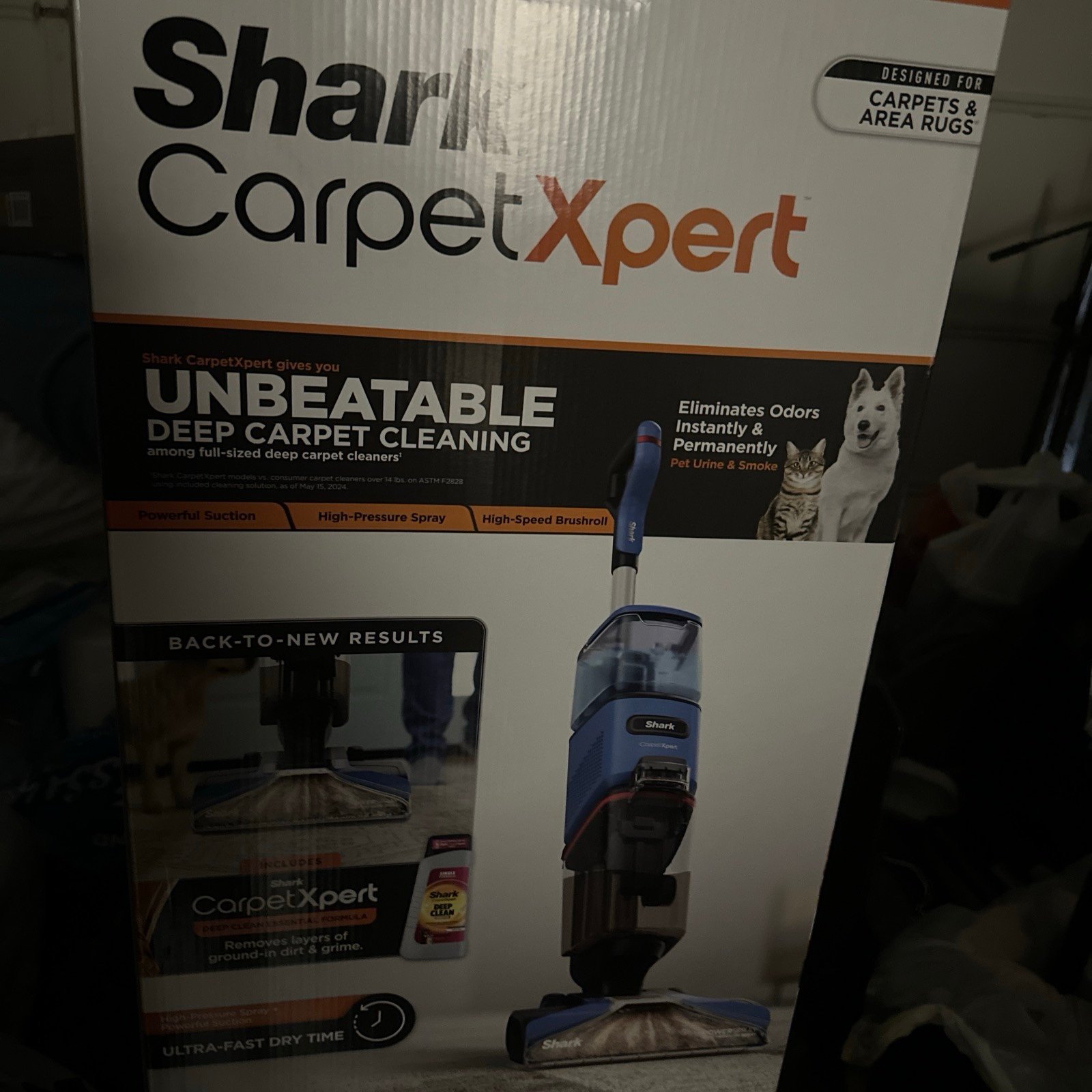 NEW Shark CARPET XPERT Upright Deep Carpet Cleaning Vacuum (EX120)