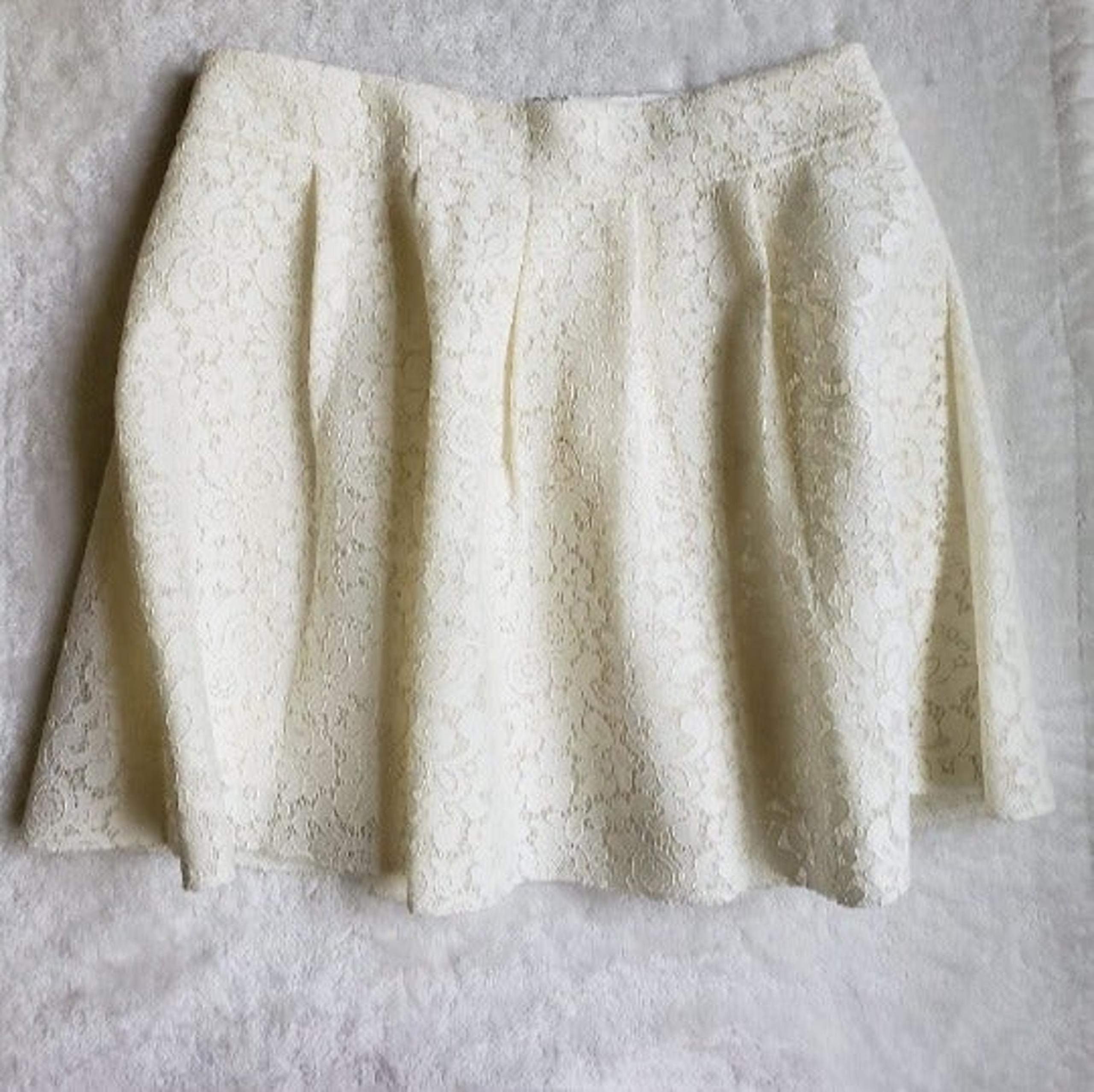 Express Lace Full Skirt in Ivory NWOT