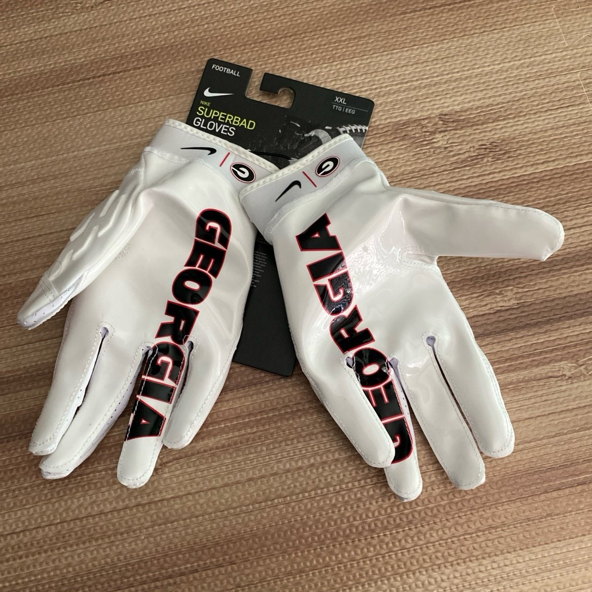 Nike Georgia Bulldogs Súperbad Football Gloves Men’s Size XXL