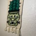 Frankenstein crochet halloween home decor tapestry / monster houseplant wallhang