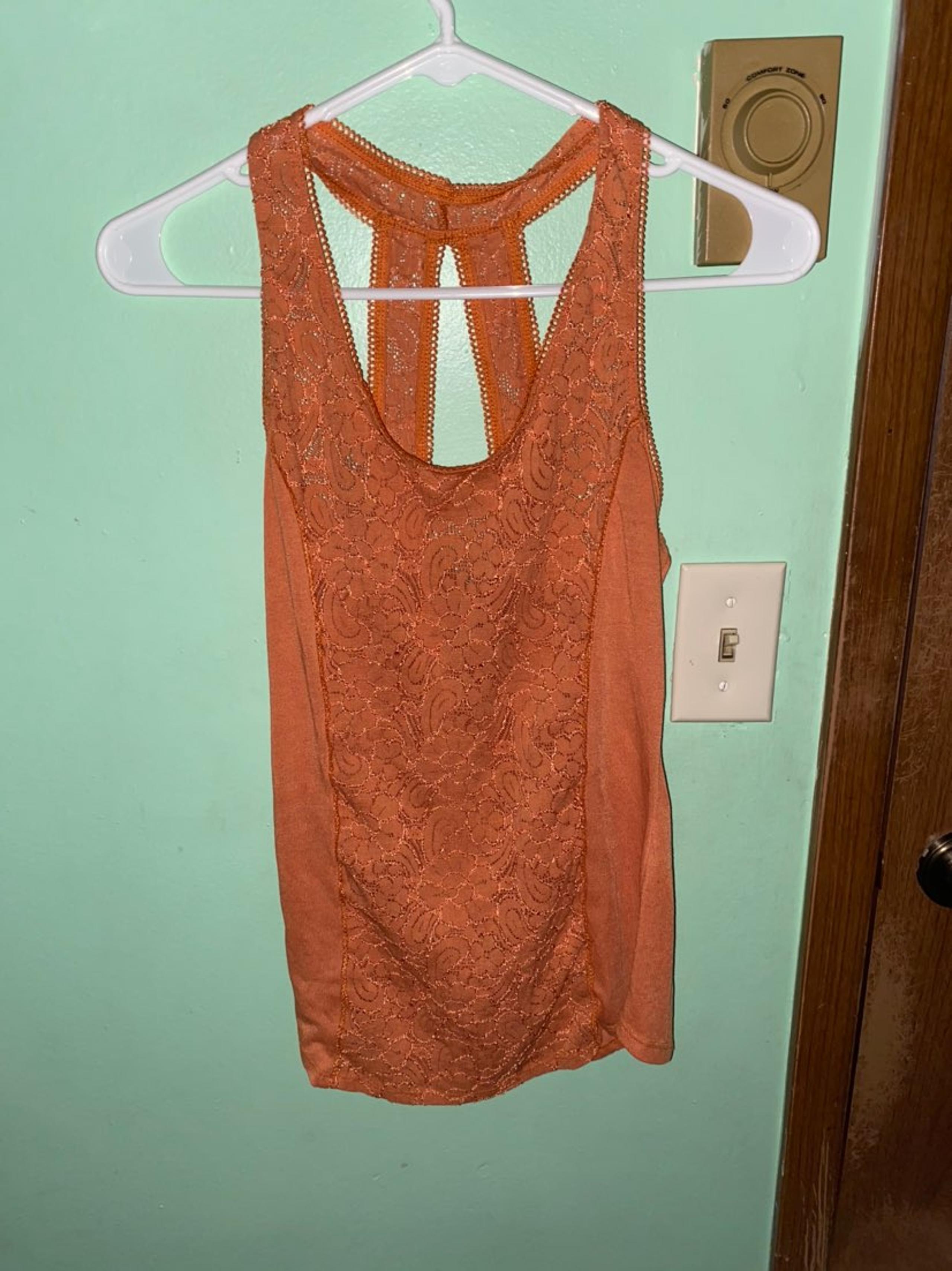 Orange tank top wet seal