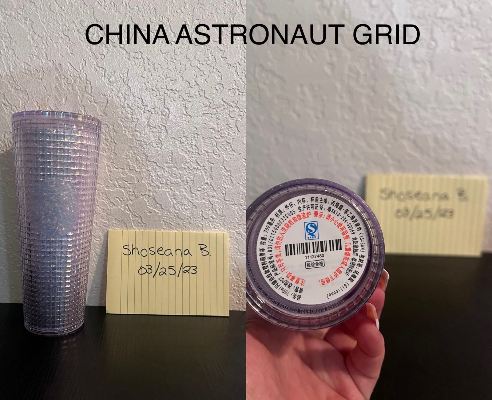 Starbucks Astronaut Grid tumbler