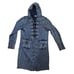 PBJ Blues Hooded Cardigan, Size SM Distressed Denim