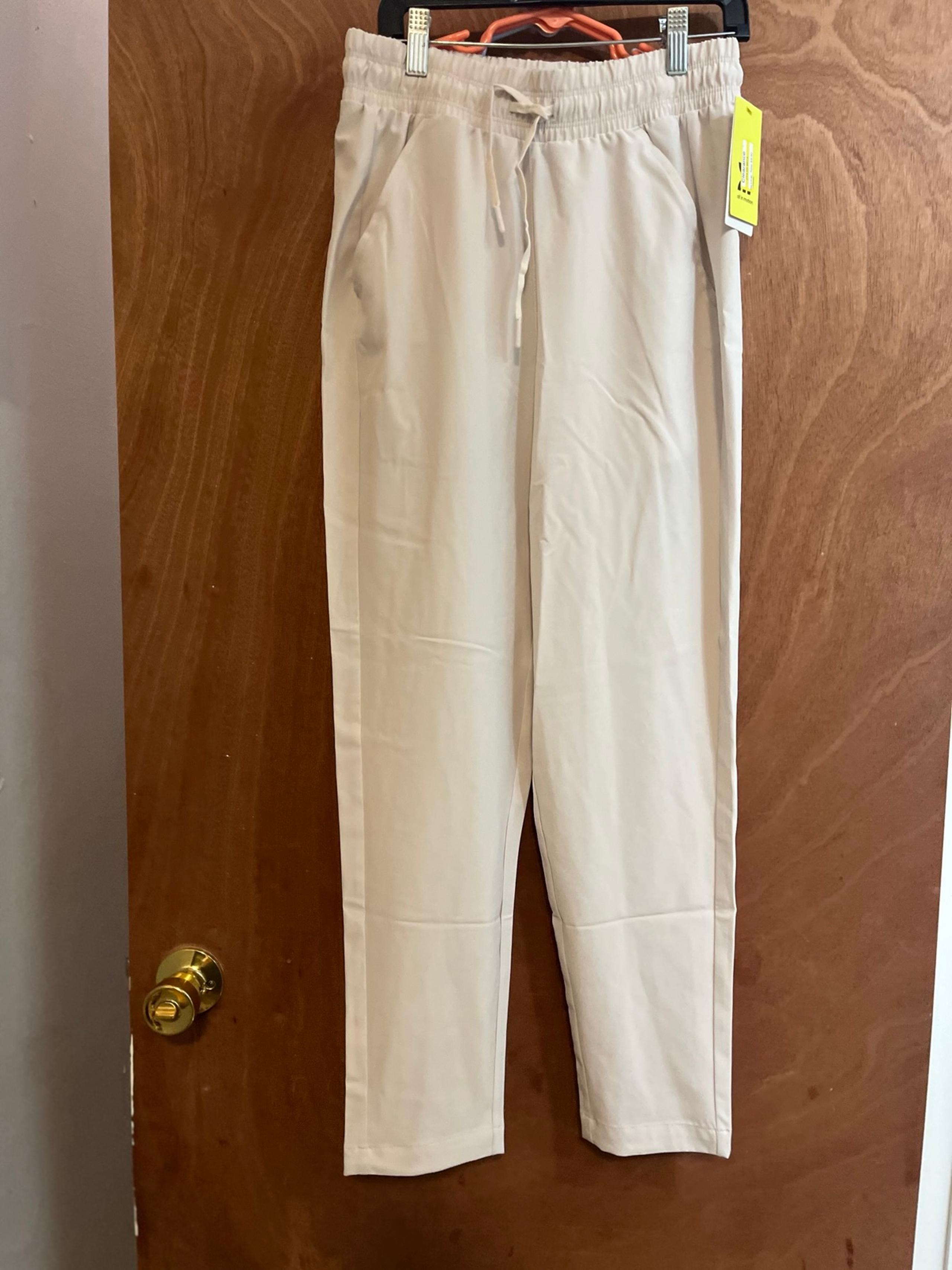 Women All in Motion XS High-Rise Tapered Tan Pants NWT