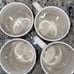 4 PC Vintage Morton Salt Umbrella Girl Bryan China Coffee Tea Mugs Cups 1990's