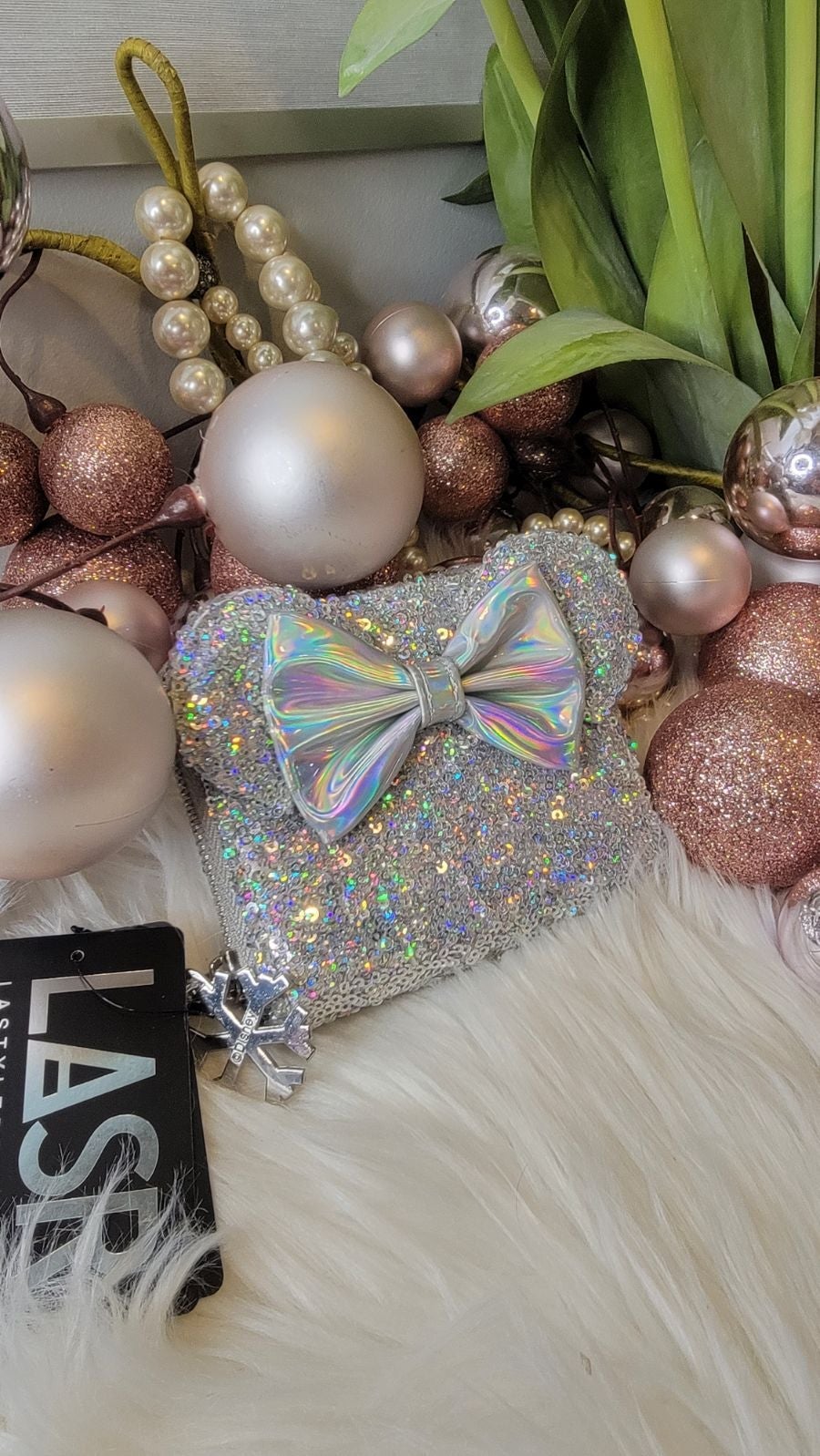 Loungefly X LASR Exclusive Disney Holographic Sequin Minnie Wallet