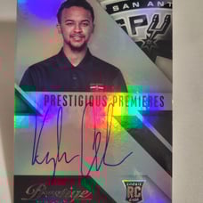 2014-15 Prestige Kyle Anderson Prestigious Premiere On Card Rookie Auto RC