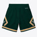NWT MITCHELL & NESS GREEN DIAMOND SCRIPT SHORTS SZ 2XL XXL