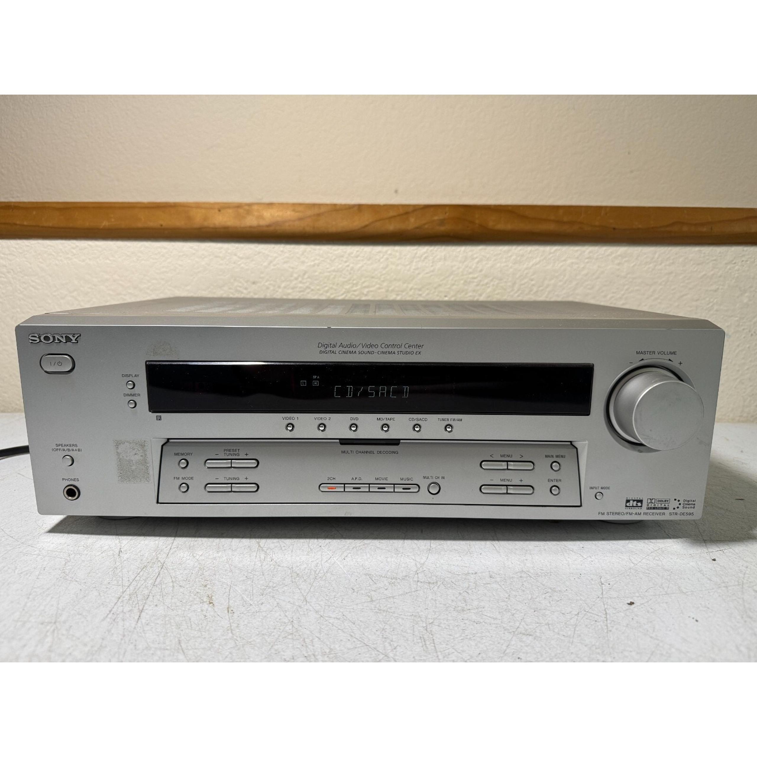 Sony STR-DE595 Receiver HiFi Stereo Vintage 5.1 Channel AM/FM Tuner Home Audio
