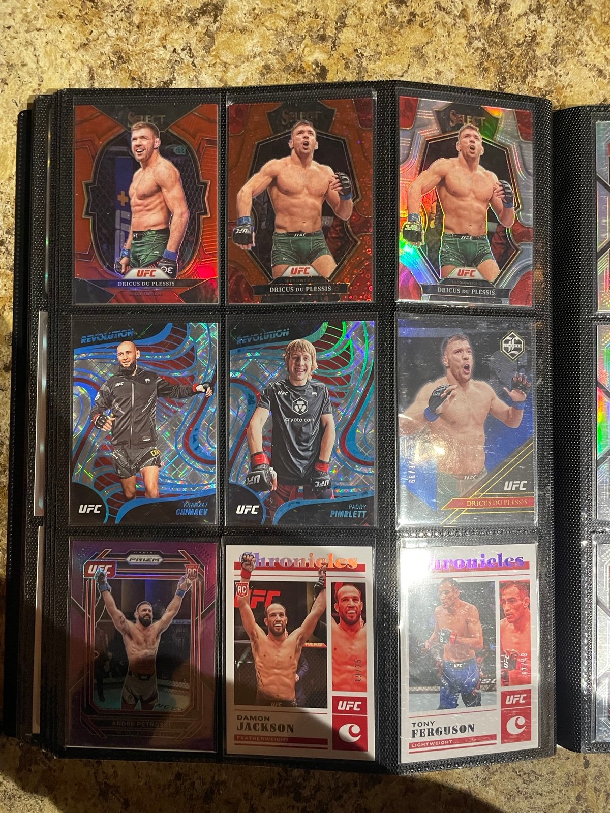 UFC 9 Card lot Numbered Rookies Champ Dricus Paddy