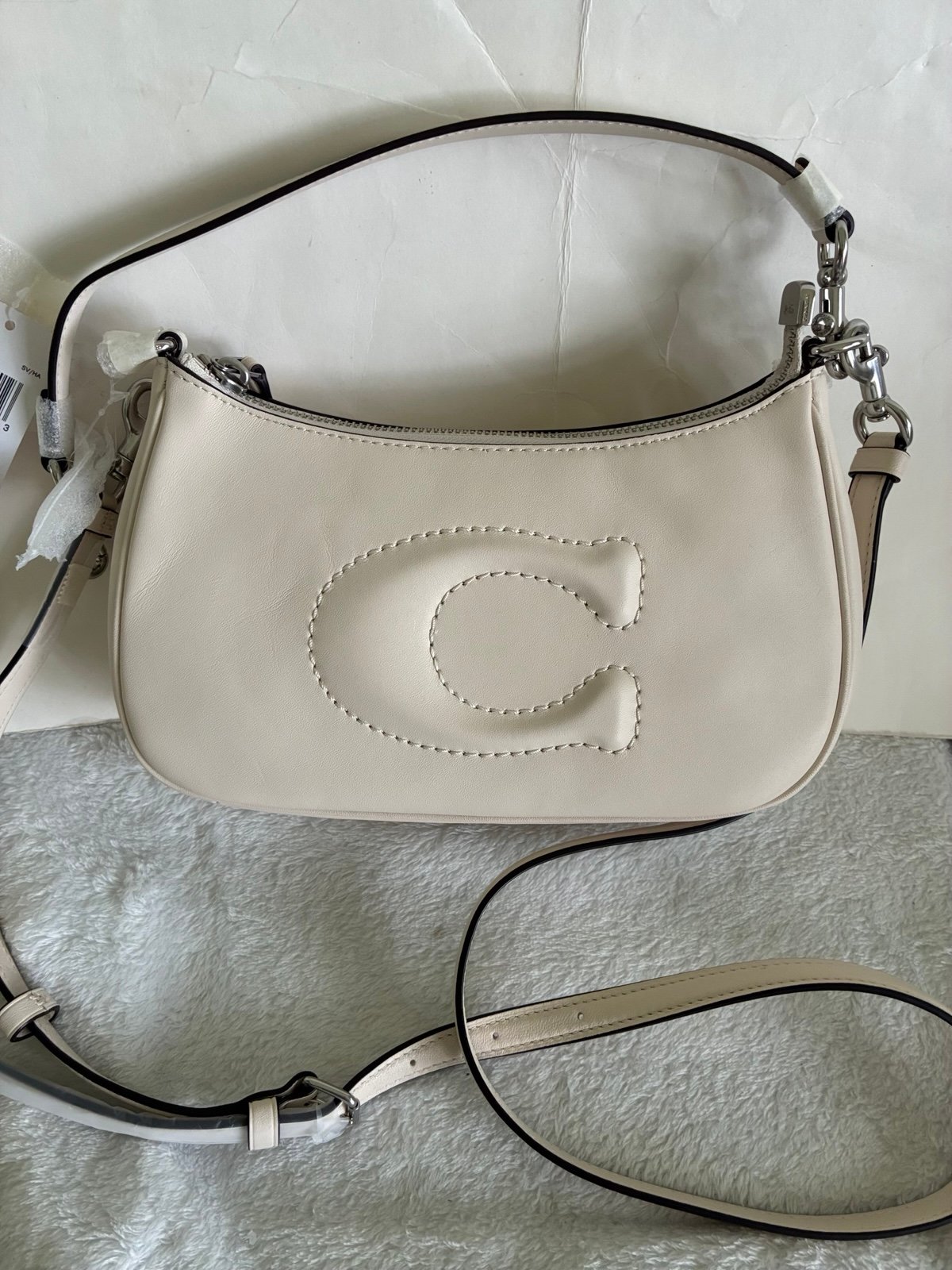 Coach Teri shoulder bag , chalk new with tags