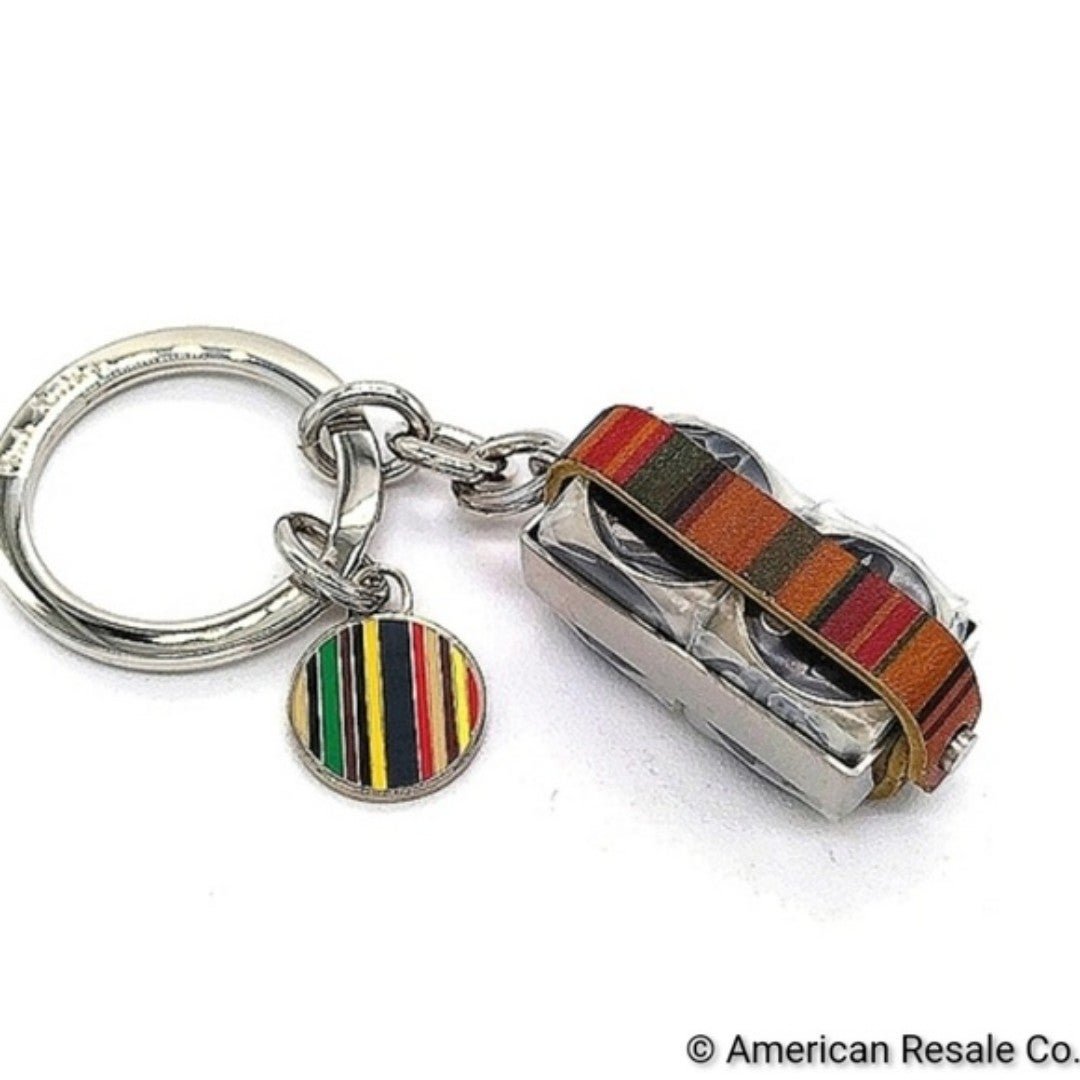 179 Paul Smith Vintage Dice Leather Keychain Fob