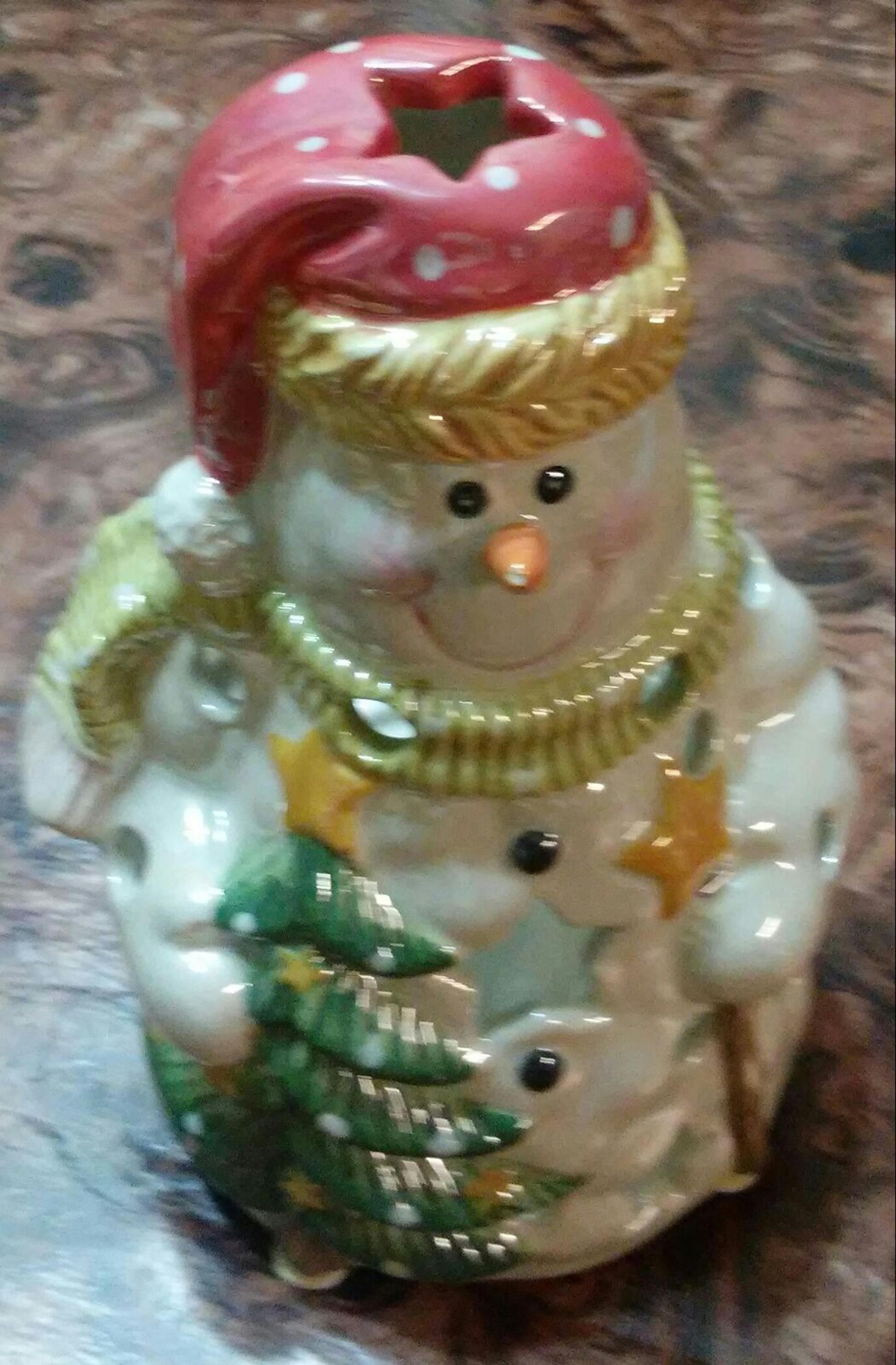 yankee candle tea light snowman