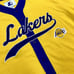 Starter Los Angles Lakers Baseball Button Style Up Jersey Men’s Size L NWT