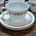 Vintage Corelle Butterfly Gold 8 piece coffee cup saucer set