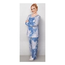 Fashion By Mirabeau Women's size small Winter sky Tie Dye Lounge wear pajama set
