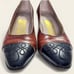 1980s Salvatore Ferragamo Western Style Kitten Heels – Brown & Black