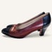 1980s Salvatore Ferragamo Western Style Kitten Heels – Brown & Black