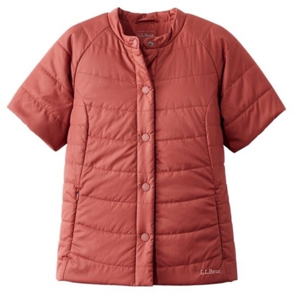 L.L. Bean Short Sleeved Puffer Vest Jacket Size Small