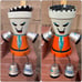 Terracota Clay pot kids / orange and black