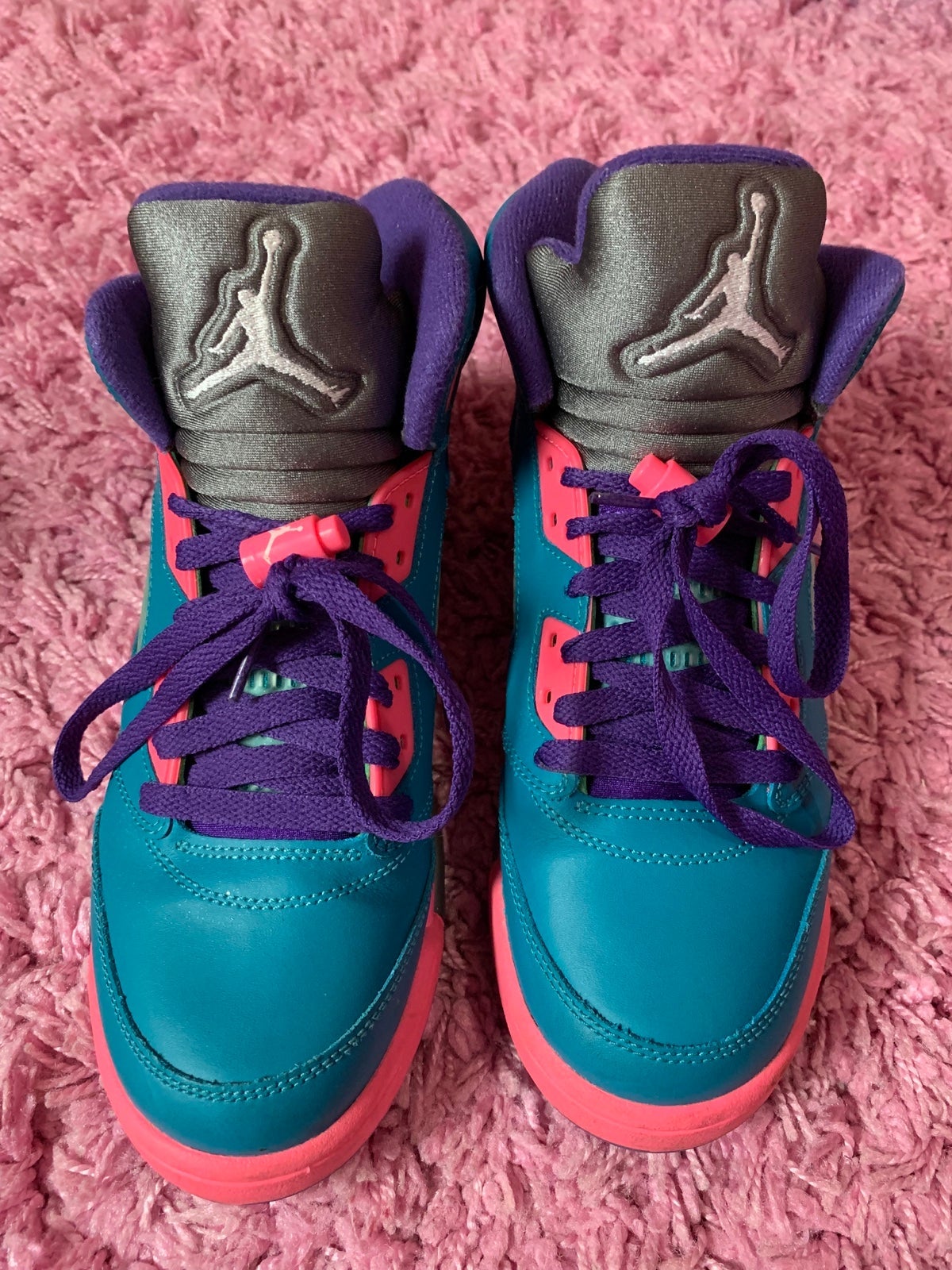 Air Jordan 11 Retro BG (Pink, Purple, Blue) size (6.5)