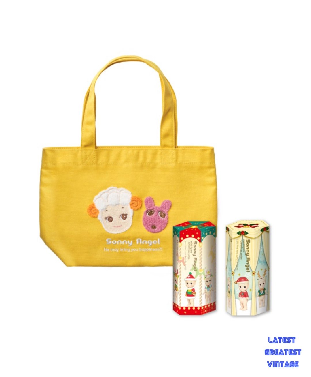 (1) Sonny Angel Christmas Limited Edition Tote Bag Bundle Import