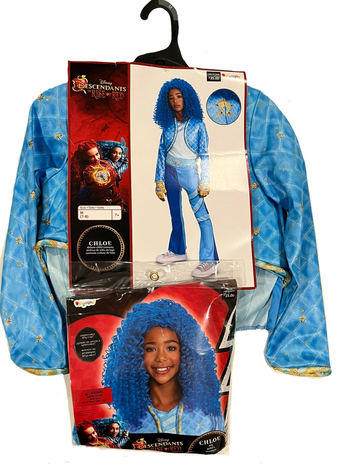 Descendants “Rise of Red” Chloe deluxe Costume with Wig size M(7/8)