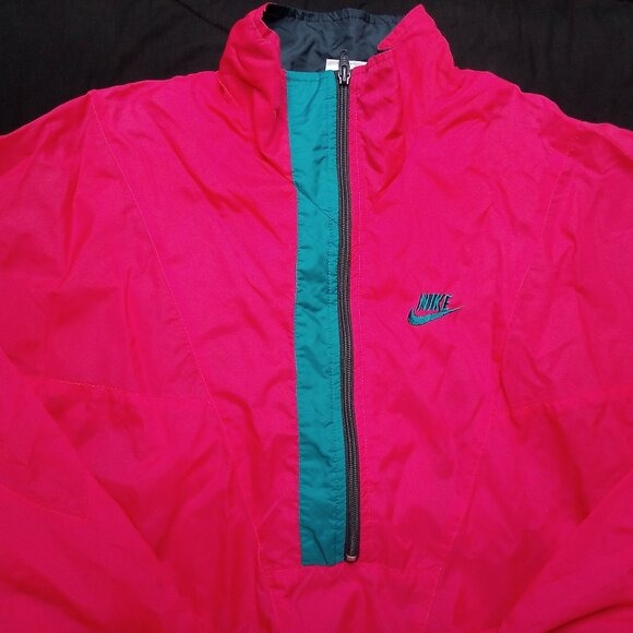 Vintage 90s Nike Neon Pullover Windbreaker Jacket