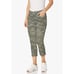 Democracy Ab Solution Tummy Control Crop Ankle Skimmer Camouflage Pants Womens 8