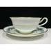 Lot/11 Cauldon Bone China Roosevelt Cup Saucer Set blue leaves gold trim England