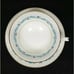 Lot/11 Cauldon Bone China Roosevelt Cup Saucer Set blue leaves gold trim England