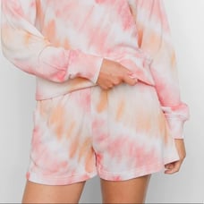 Rails Jane Sunset Tie Dye Shorts pink orange