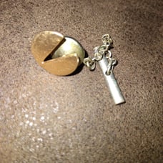 14kt tie pin