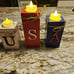 4th of July Decorations for Home, 3 PCS Patriotic Wood Candle Holders