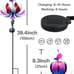 Solar Garden Lotus Stake Light Metal Flower Decoration
