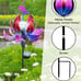 Solar Garden Lotus Stake Light Metal Flower Decoration