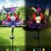 Solar Garden Lotus Stake Light Metal Flower Decoration