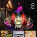 Solar Garden Lotus Stake Light Metal Flower Decoration