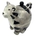 Tabby Cat Ceramic Teapot Stacking Three Piece Set