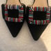 Something Navy Black Beaded suede Women's Mules