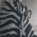 Joseph Ribkoff Zebra print v-neck asymmetric semi-sheer statement halter top_10