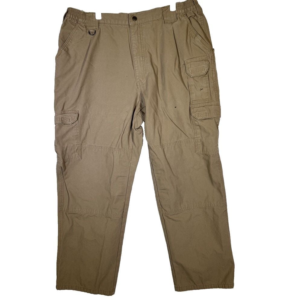 5.11 Tactical Workwear Pants Men's 40 X 30 Beige 100% Cotton Cargo Pockets M875