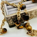 Vintage Tigers Stone Bead Necklace