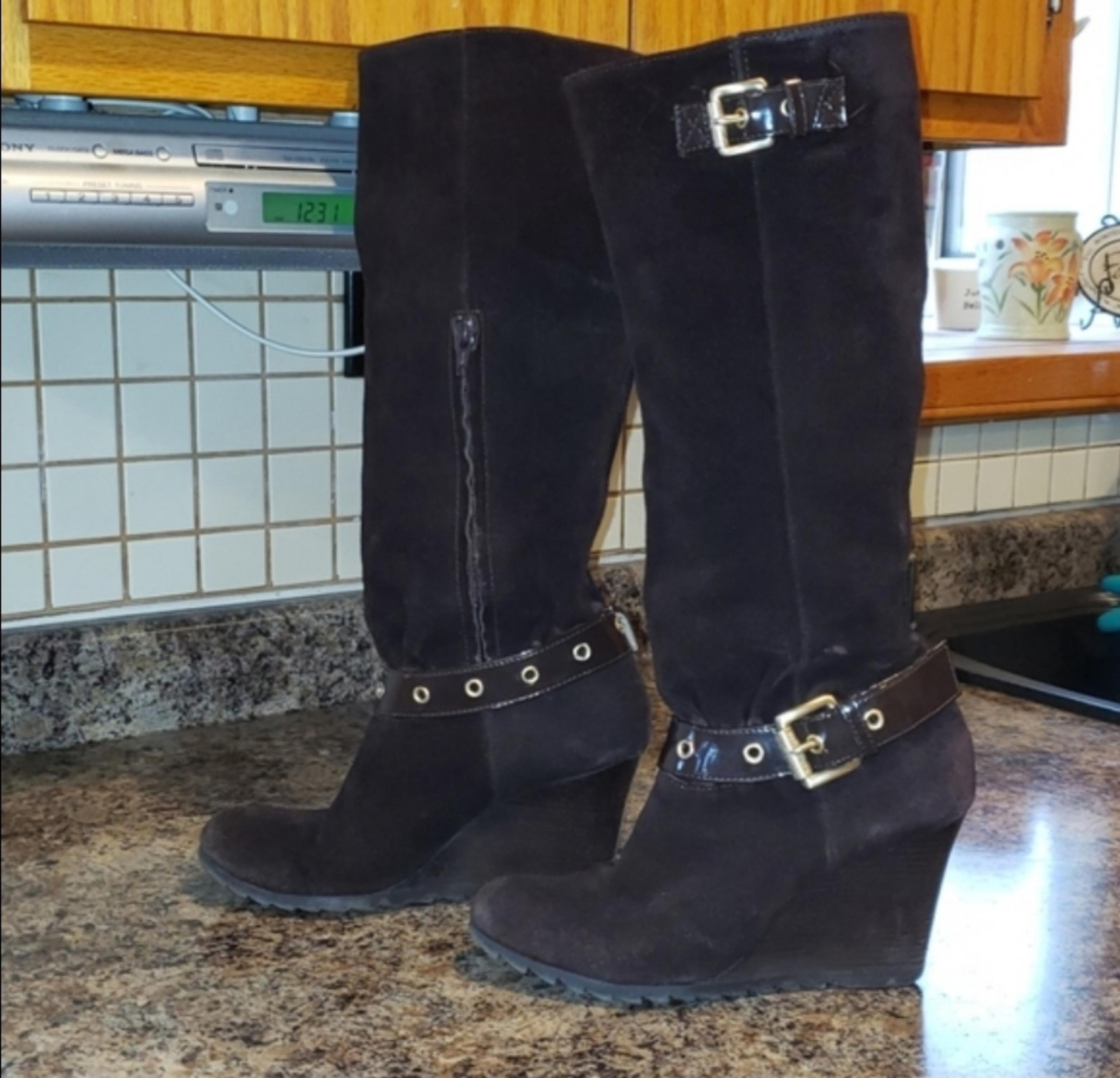 Michael Kors Women's Suede Knee High Boots.