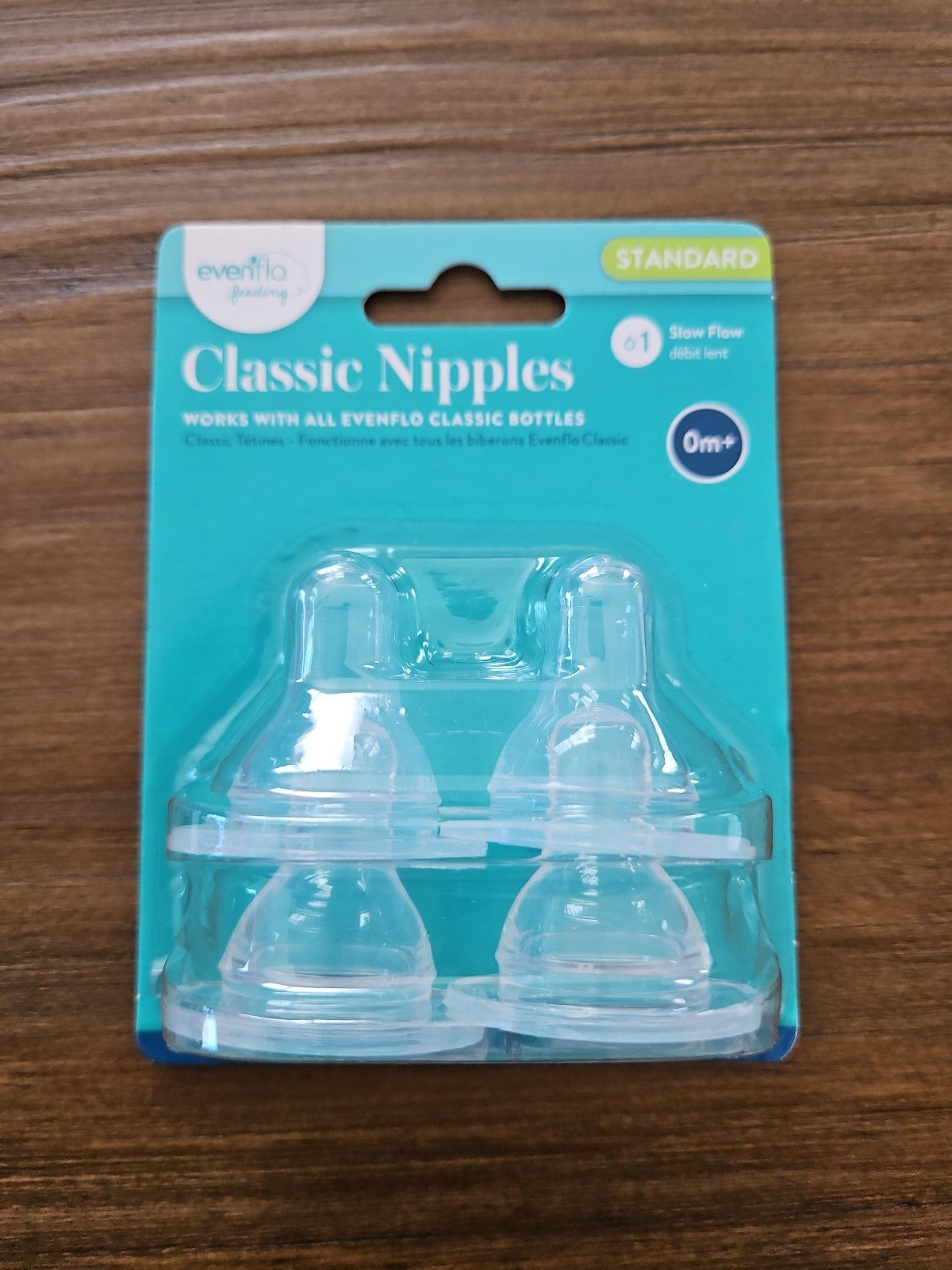 Evenflo Classic Bottle Nipples NWT Slow Flow