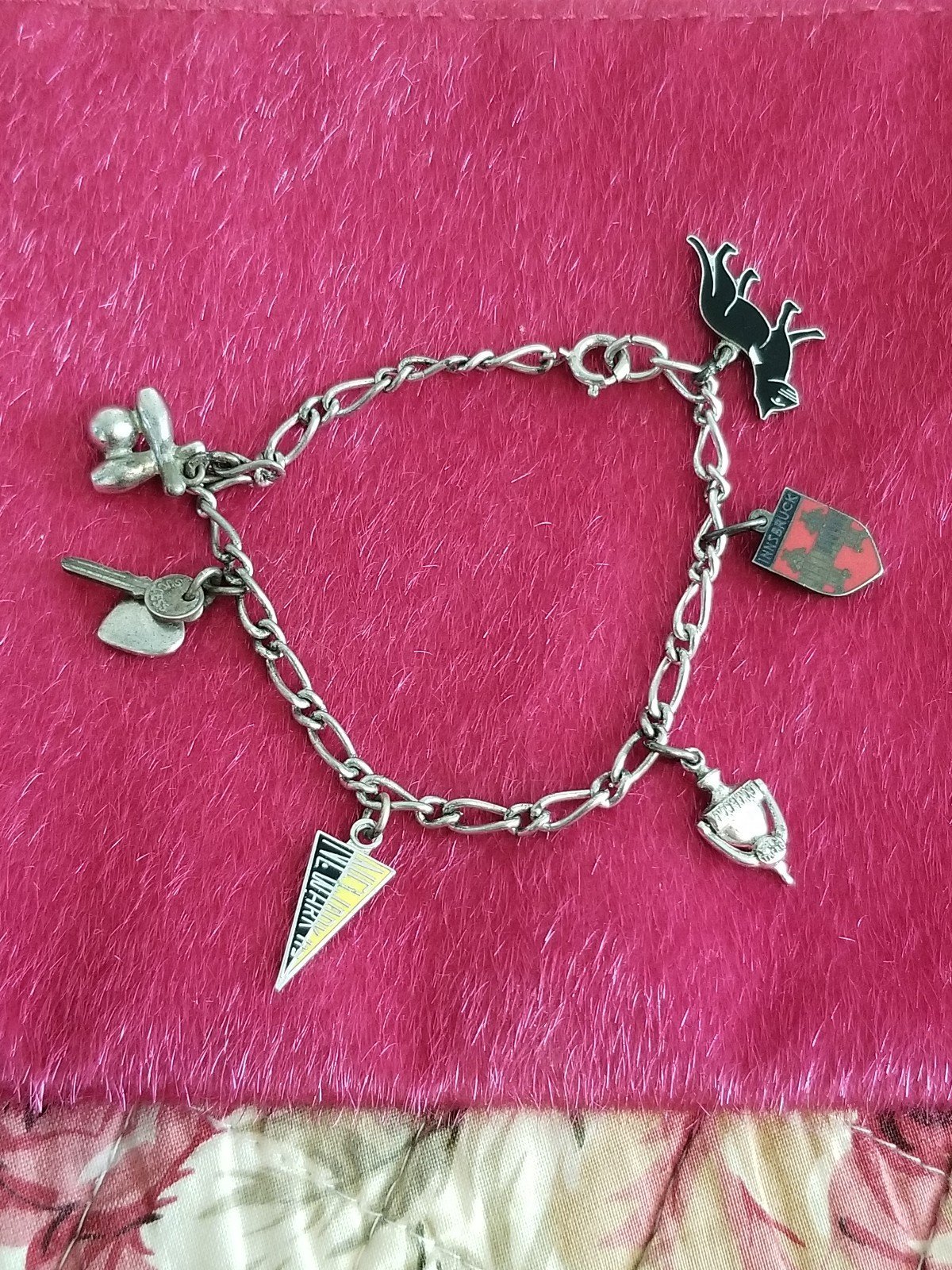 Vintage Sterling Charm Bracelet