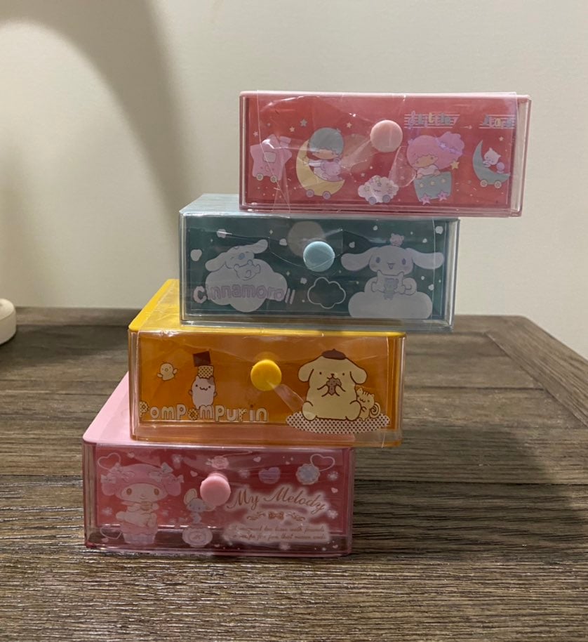 My Melody,Cinnamoroll,Pompom,LittleTwinStars Storage Drawers
