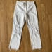 L’AGENCE White Distressed Raw Hem Cropped Jeans Size 24