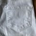 L’AGENCE White Distressed Raw Hem Cropped Jeans Size 24